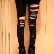 Sexy Punk Stripes Style Leggings