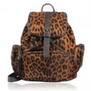 Backpack With Leopard Prints