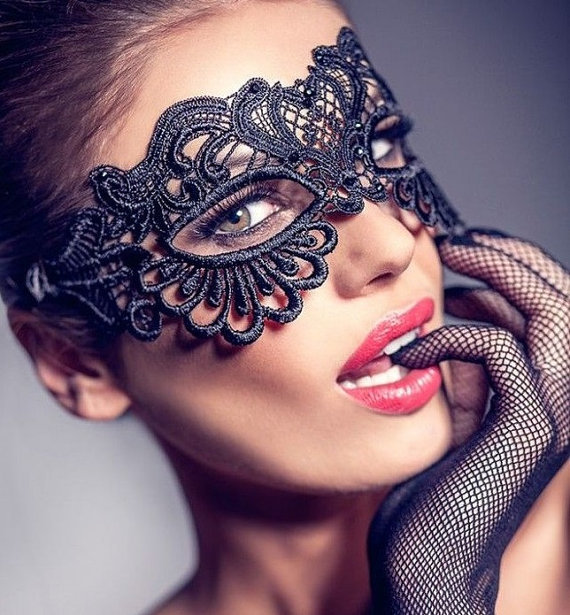 Masquerade Mask Mardi Gras Mask For Women Black Lace Ladies Mask On Luulla 5195