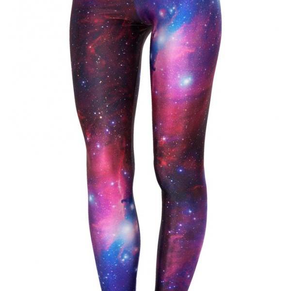 galaxy thigh high socks