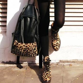 Vintage Leopard Punk Style..